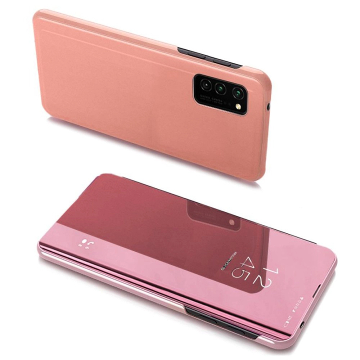 Clear View Case futerał etui z klapką Samsung Galaxy A03s (166,5) różowy na NearMe.pl