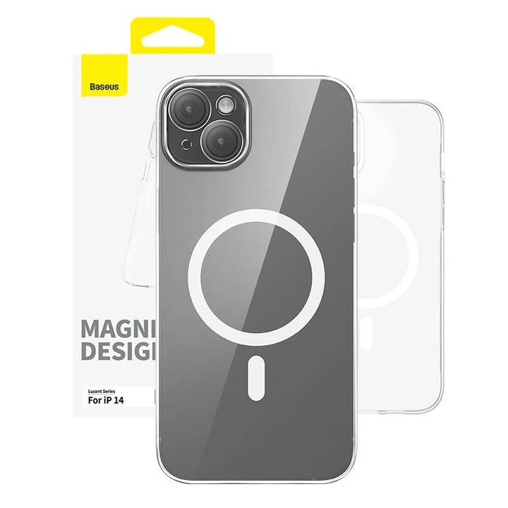 Magnetyczne Etui na telefon IP14 Baseus OS-Lucent Series (Przezroczysty) na NearMe.pl