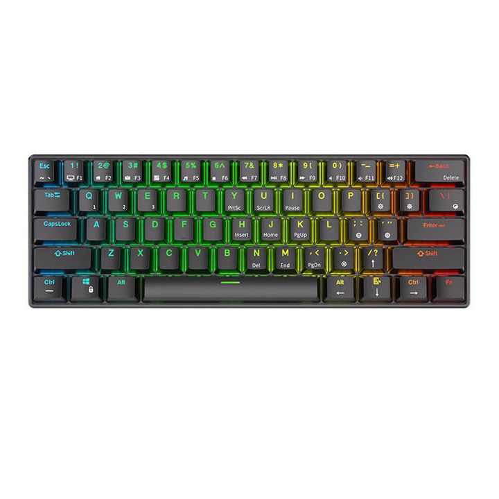 Klawiatura mechaniczna Royal Kludge RK61 RGB, brown switch (czarna) na NearMe.pl