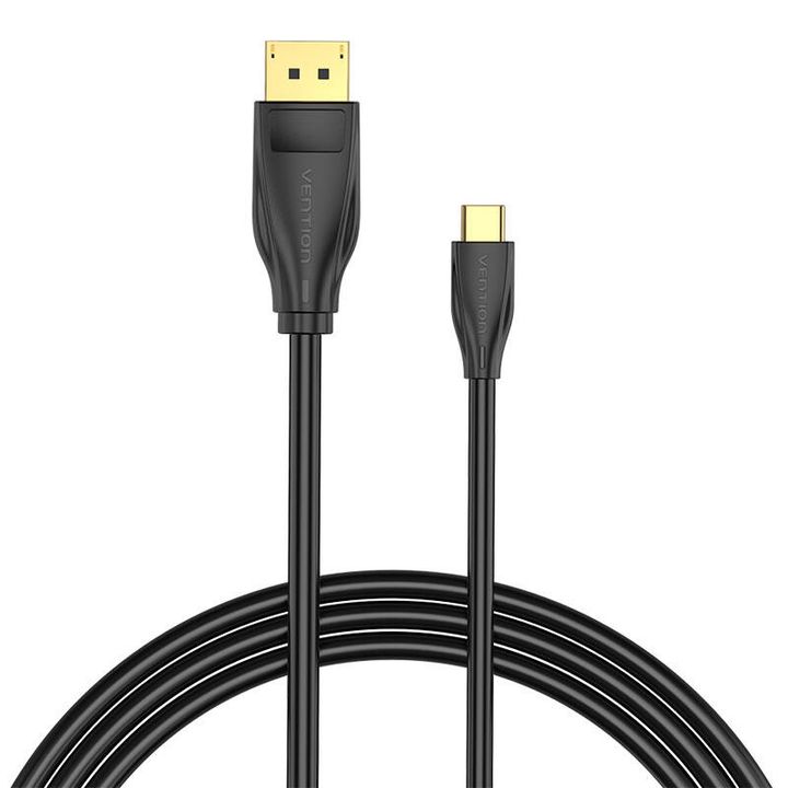 Kabel USB-C do DisplayPort 1.4 Vention CGYBG, 1,5m, 8K 60Hz/4K 120Hz (Czarny) na NearMe.pl