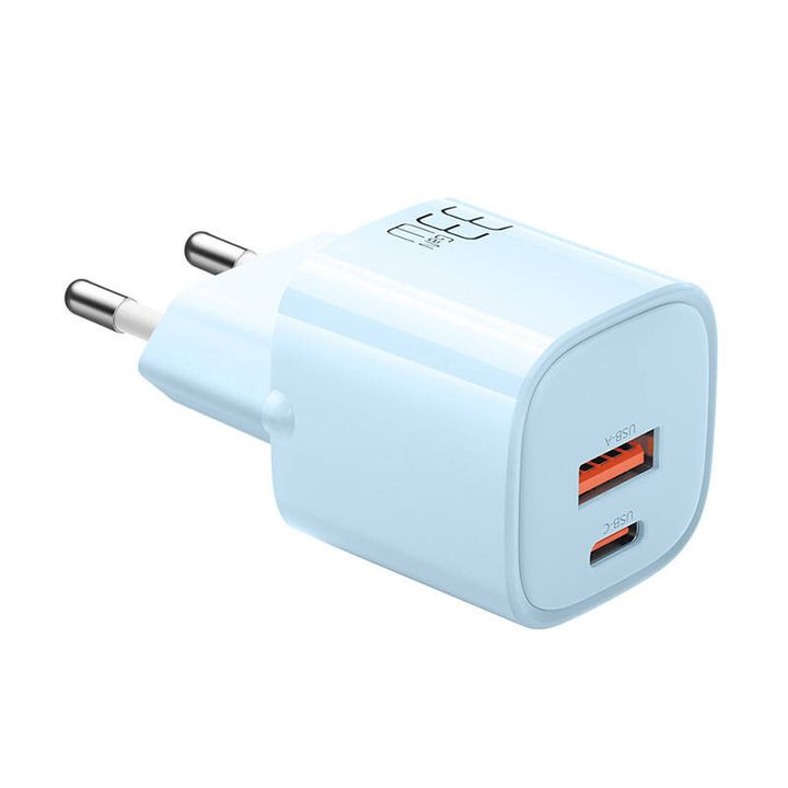 Ładowarka sieciowa GaN 33W Mcdodo CH-0154 USB-C, USB-A (niebieska) na NearMe.pl