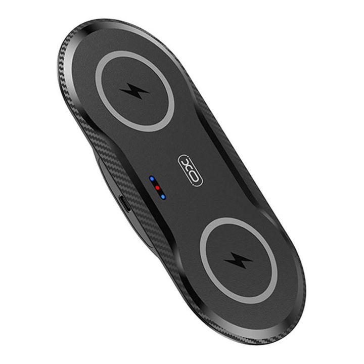 Podwójna ładowarka bezprzewodowa XO WX025 20W (czarna) na NearMe.pl