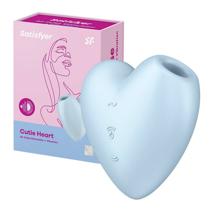Masażer łechtaczki Satisfyer Cutie Heart (niebieski) na NearMe.pl