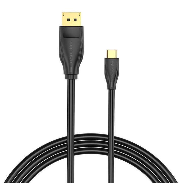 Kabel USB-C do DisplayPort 1.4 Vention CGYBH, 2m, 8K 60Hz/4K 120Hz (Czarny) na NearMe.pl