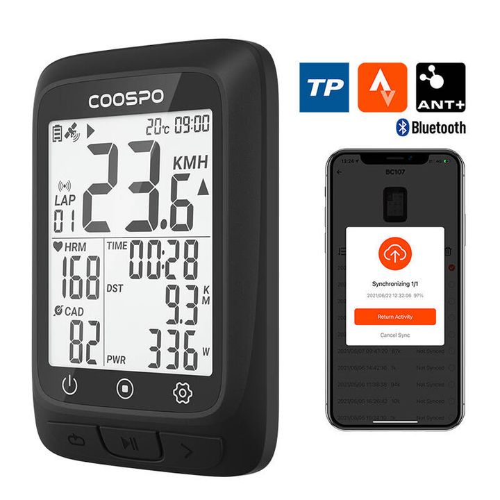 Komputer rowerowy Coospo BC107 kompatybilne z: Strava, Trainingpeaks itp. na NearMe.pl