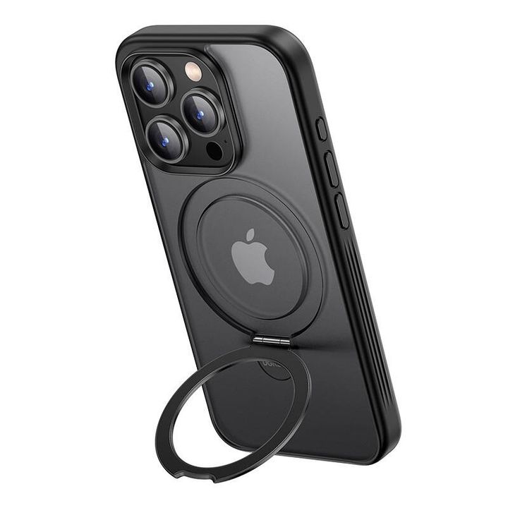 Ochronne magnetyczne etui ze stojakiem UGREEN LP763 do iPhone 15Pro 6.1cala (Czarna) na NearMe.pl