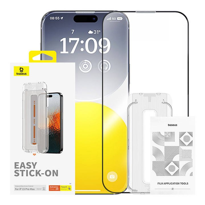 Szkło hartowane prywatyzujące Baseus Sapphire iPhone 15 ProMax na NearMe.pl