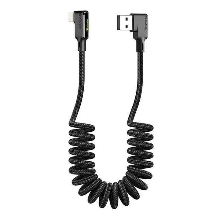 Kabel USB do Lightning, Mcdodo CA-7300, kątowy, 1.8m (czarny) na NearMe.pl