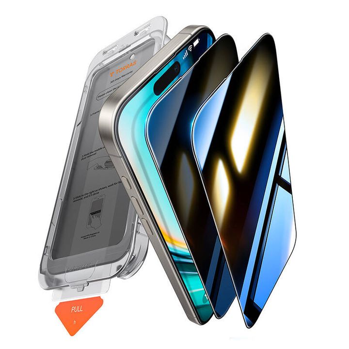 Szkło prywatyzujące Torras Install Master Privacy dla iPhone 16 na NearMe.pl