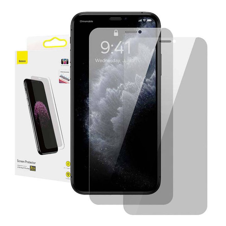Szkło hartowane z filtrem prywatyzującym 0.3mm Baseus do iPhone XS Max / 11 Pro Max (2szt.) na NearMe.pl