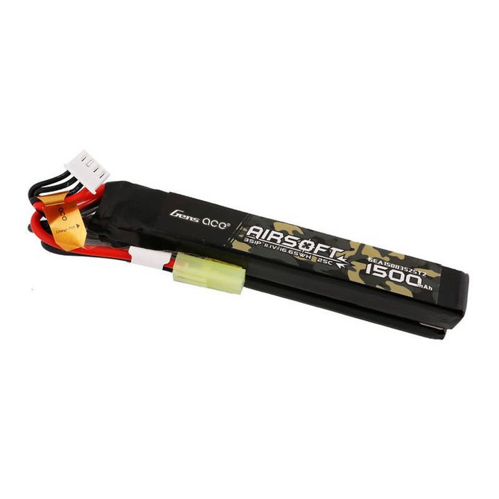 Akumulator Gens ace 25C 1500mAh 3S1P 11.1V Nunchuck 2X Airsoft Gun Lipo z konektorem T Plug na NearMe.pl