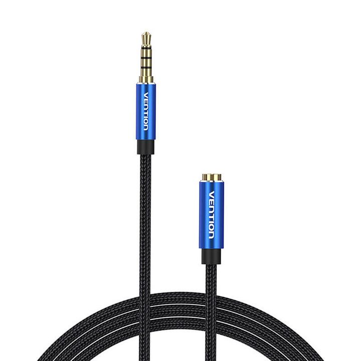 Kabel audio TRRS 3,5mm męski na 3,5mm żeński Vention BHCLI 3m niebieski na NearMe.pl