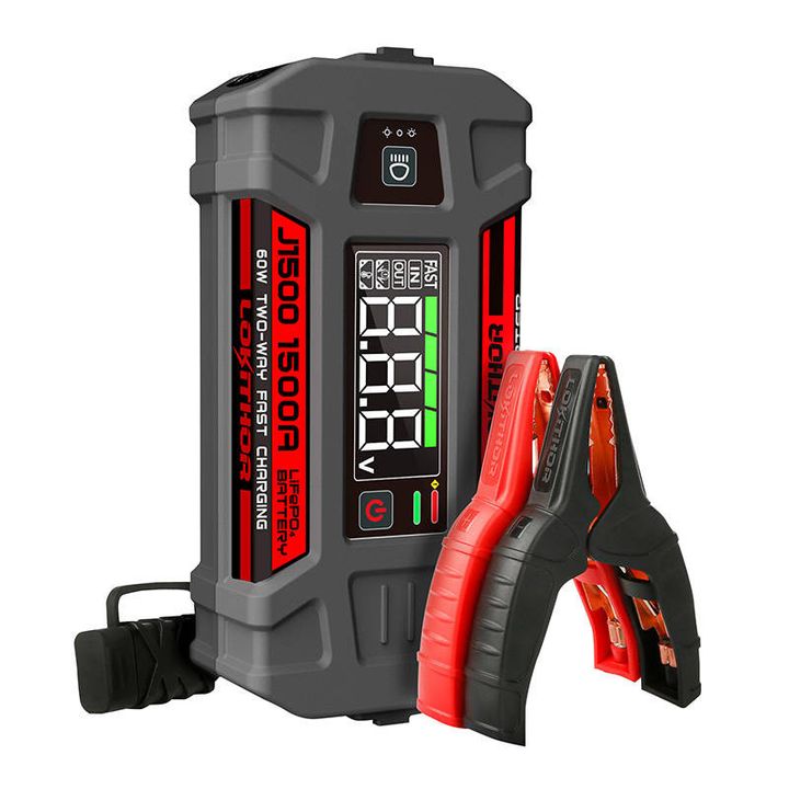 Urządzenie 3 w 1: Jump Starter / Rozrusznik / Booster 1000A + Powerbank 12000mAh + Latarka Lokithor J1500, pracuje w -20°C na NearMe.pl