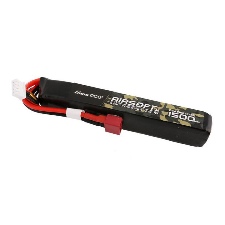 Akumulator Gens ace 25C 1500mAh 3S1P 11.1V Airsoft Gun Lipo z konektorem T Plug na NearMe.pl
