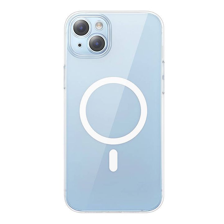 Magnetyczne Etui Baseus Crystal Series do iPhone 14 Plus + szkło hartowane na NearMe.pl