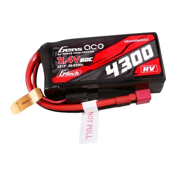 Akumulator Gens ace G-Tech 4300mAh 3S1P 11.4V 60C Lipo z konektorem T-plug na NearMe.pl