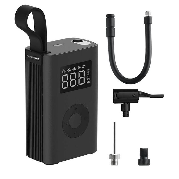 Przenośny kompresor, pompka elektryczna HOTO QWCQA001 (10.3 bar, 150 PSI, 2000mAh) na NearMe.pl