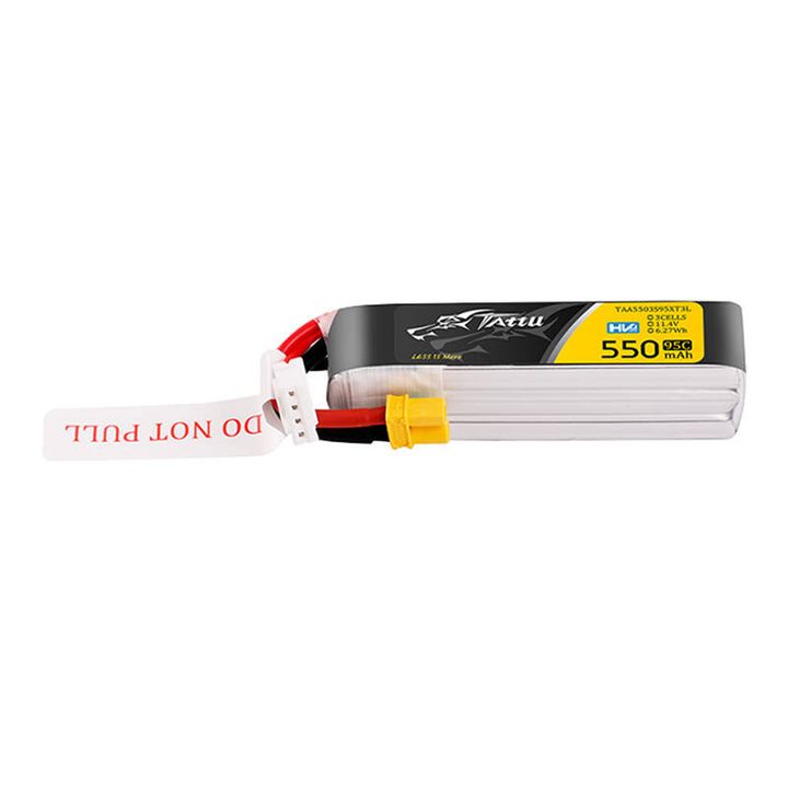 Akumulator Tattu 3s 550mAh 95C 11.4V HV Lipo Battery z konektorem XT30 Plug Long-Pack na NearMe.pl