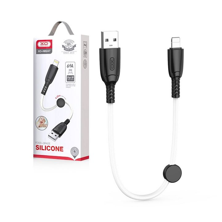 XO KABEL NB247 USB-LIGHTNING 0,25m 6A BIAŁY na NearMe.pl