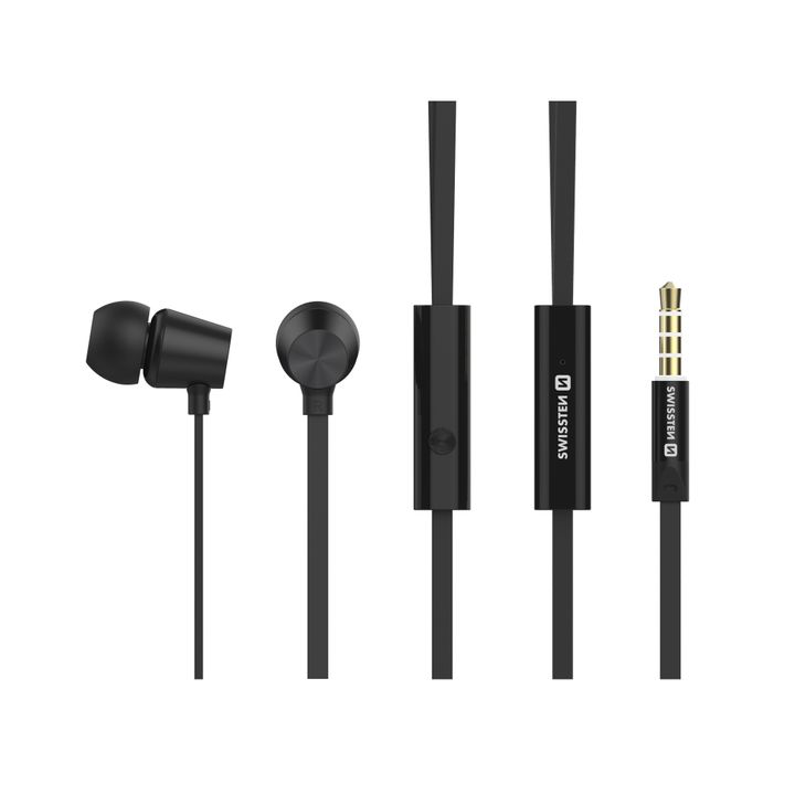 SWISSTEN Dynamic YS500 Słuchawki Przewodowe Jack 3,5 mm czarne na NearMe.pl