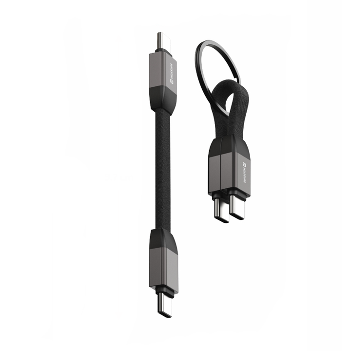 SWISSTEN Kabel USB-C / USB-C 9,7 cm brelok do kluczy czarny na NearMe.pl