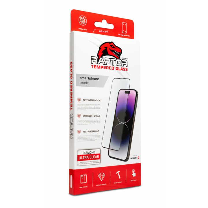 SWISSTEN Raptor Szkło Hartowane Full Glue 3D iPhone 15 czarne na NearMe.pl