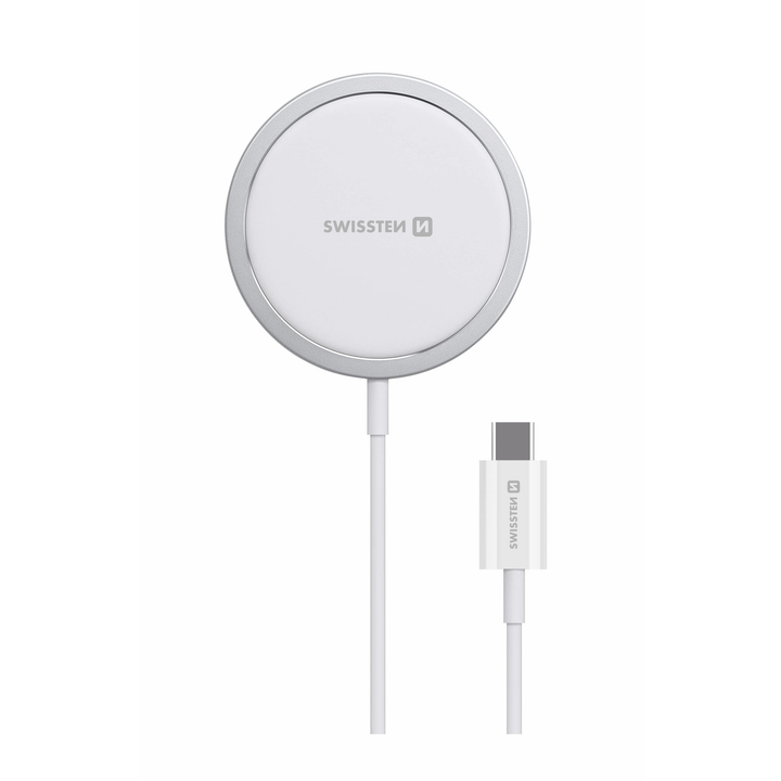 SWISSTEN Bezprzewodowa Ładowarka Magsafe 15W do Apple iPhone biała na NearMe.pl