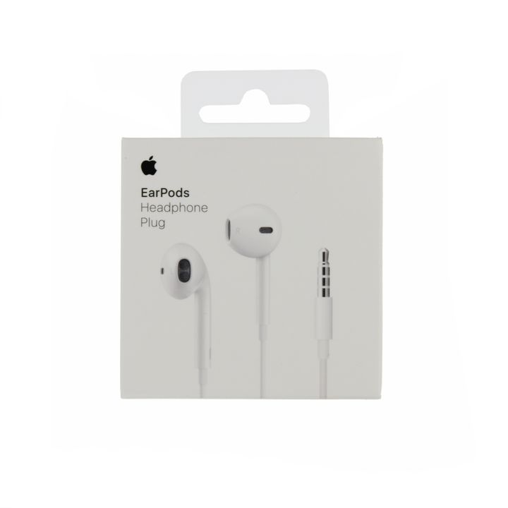 Oryginalne słuchawki przewodowe Apple EarPods Jack 3,5mm MNHF2ZM/A białe (blister) na NearMe.pl