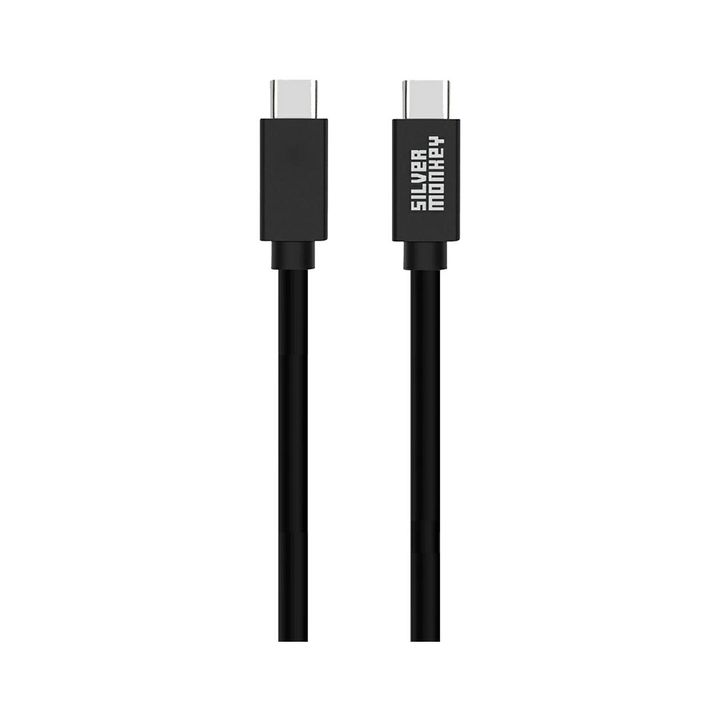 Silver Monkey Kabel USB-C do USB-C 3.0 60W 1 m Czarny na NearMe.pl