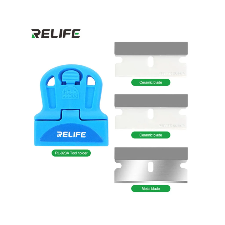RELIFE RL-023A Uchwyt na żyletki / ostrza do usuwania kleju - zestaw na NearMe.pl