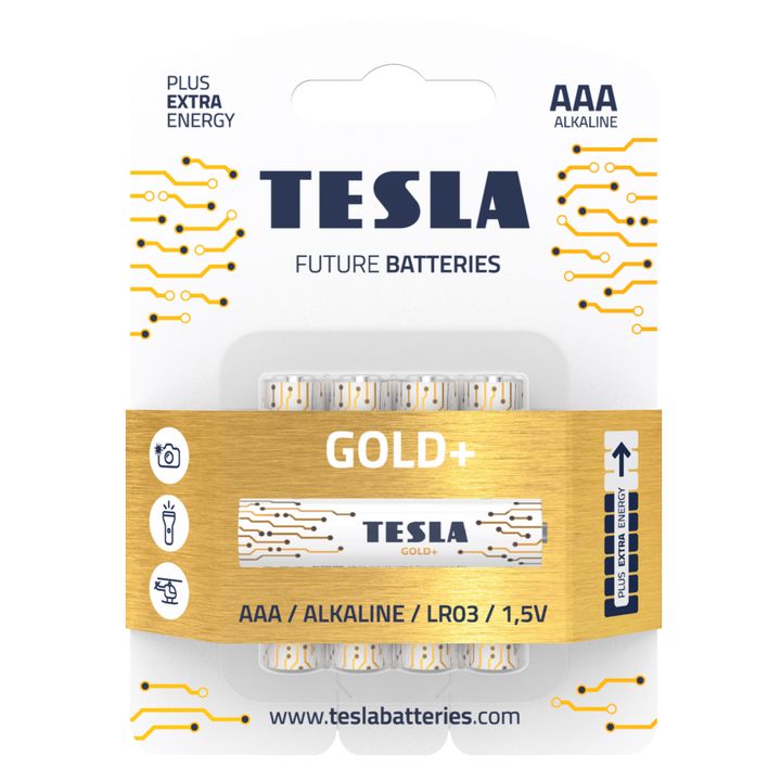 Baterie alkaliczne TESLA AAA/LR03/1,5V 4szt GOLD+ na NearMe.pl