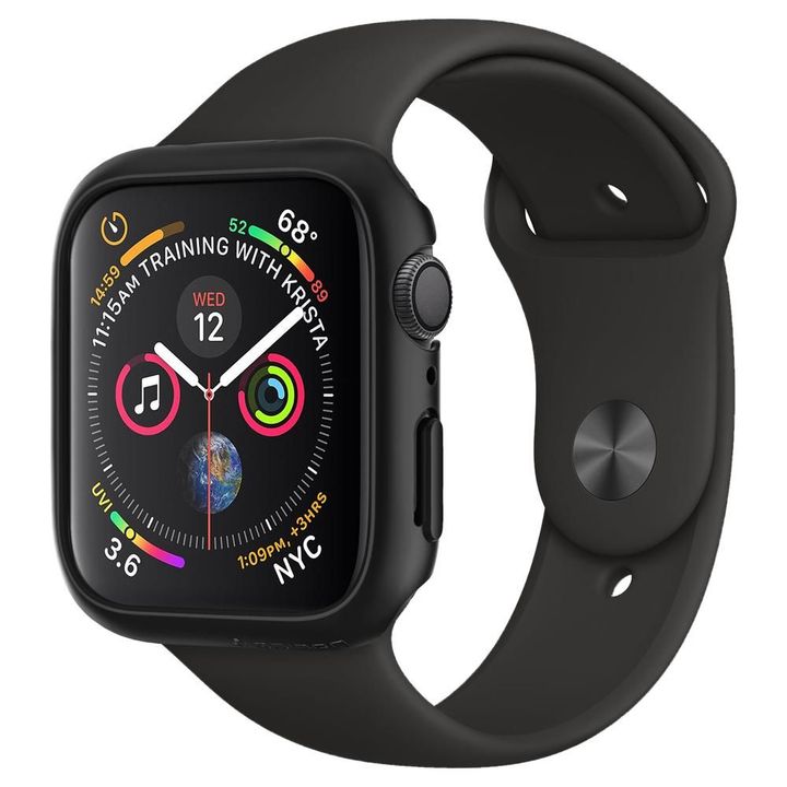 SPIGEN THIN FIT APPLE WATCH 4 / 5 / 6 / SE (44 MM) BLACK na NearMe.pl