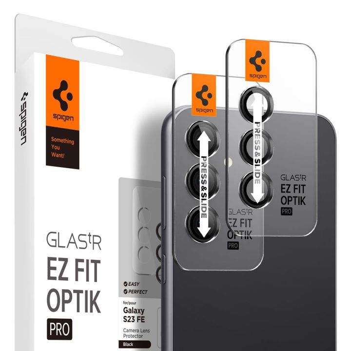 OSŁONA APARATU SPIGEN OPTIK.TR ”EZ FIT” CAMERA PROTECTOR 2-PACK GALAXY S23 FE BLACK na NearMe.pl