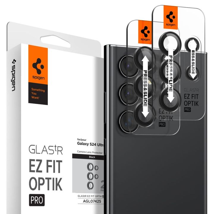 OSŁONA APARATU SPIGEN OPTIK.TR ”EZ FIT” CAMERA PROTECTOR 2-PACK GALAXY S24 ULTRA BLACK na NearMe.pl