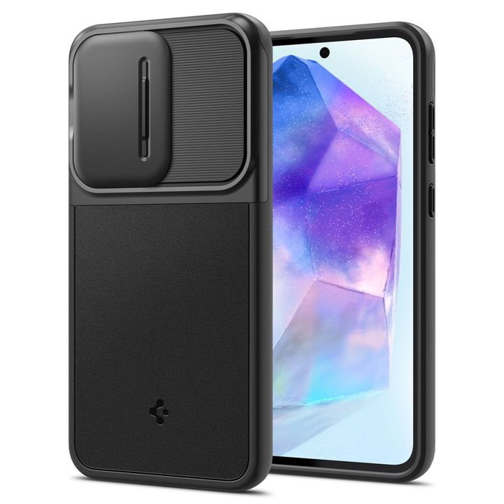 SPIGEN OPTIK ARMOR GALAXY A55 5G BLACK na NearMe.pl