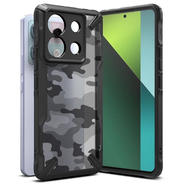 RINGKE FUSION X XIAOMI REDMI NOTE 13 PRO 5G / POCO X6 5G CAMO BLACK na NearMe.pl