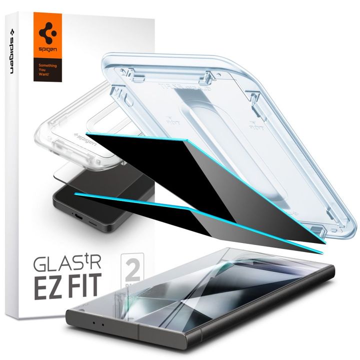 SZKŁO HARTOWANE SPIGEN GLAS.TR ”EZ FIT” 2-PACK GALAXY S24 ULTRA PRIVACY na NearMe.pl