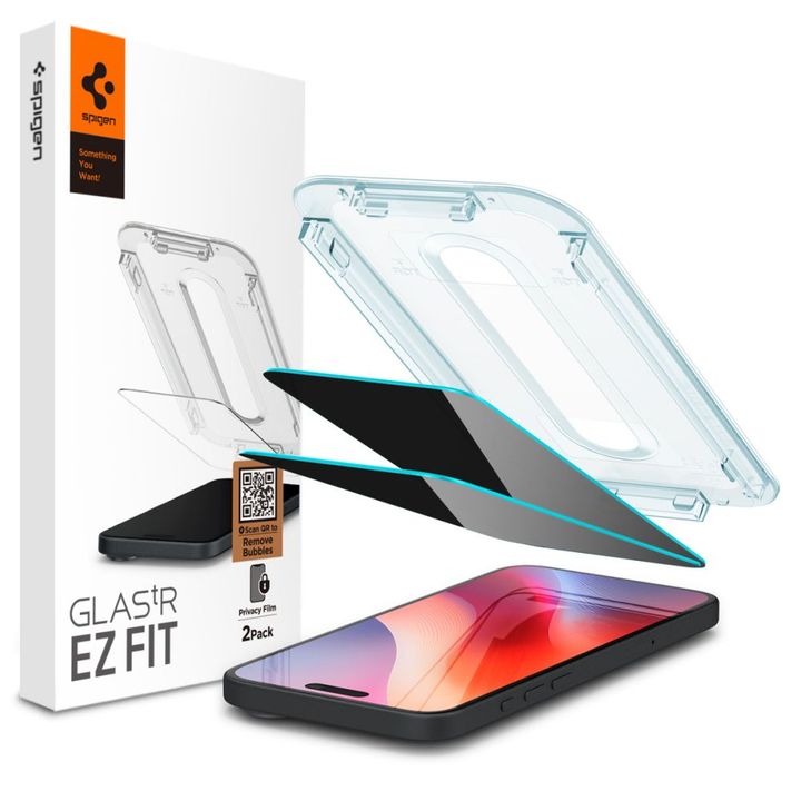 SZKŁO PRYWATYZUJĄCE SPIGEN GLAS.TR ”EZ FIT” 2-PACK IPHONE 16 PRO PRIVACY na NearMe.pl