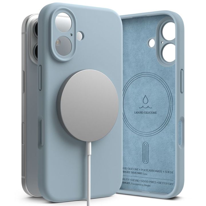 RINGKE SILICONE MAGNETIC MAGSAFE IPHONE 16 BLUE na NearMe.pl