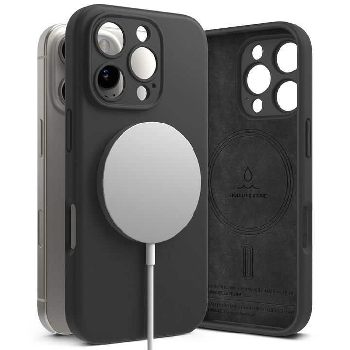 RINGKE SILICONE MAGNETIC MAGSAFE IPHONE 16 PRO BLACK na NearMe.pl