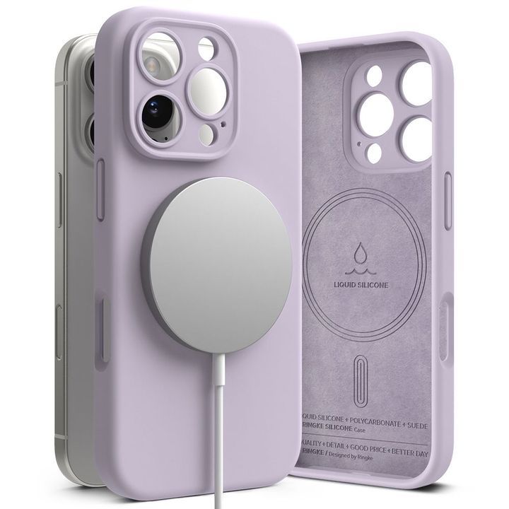 RINGKE SILICONE MAGNETIC MAGSAFE IPHONE 16 PRO LIGHT PURPLE na NearMe.pl