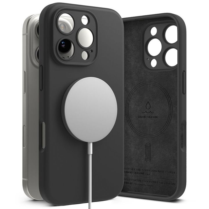 RINGKE SILICONE MAGNETIC MAGSAFE IPHONE 16 PRO MAX BLACK na NearMe.pl
