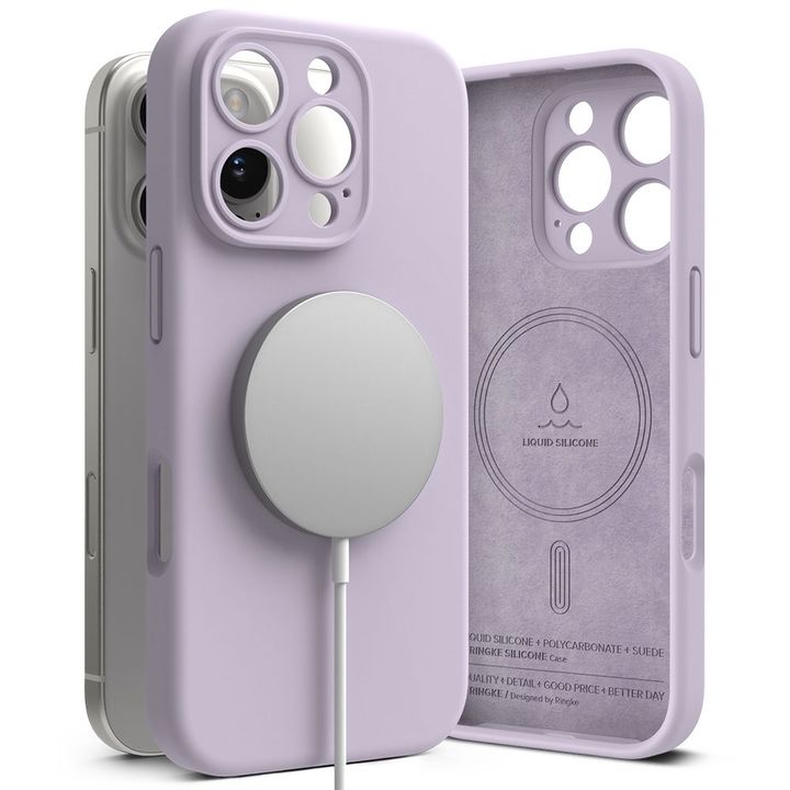 RINGKE SILICONE MAGNETIC MAGSAFE IPHONE 16 PRO MAX LIGHT PURPLE na NearMe.pl
