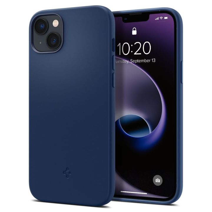 SPIGEN SILICONE FIT MAG MAGSAFE IPHONE 14 PLUS / 15 PLUS NAVY BLUE na NearMe.pl