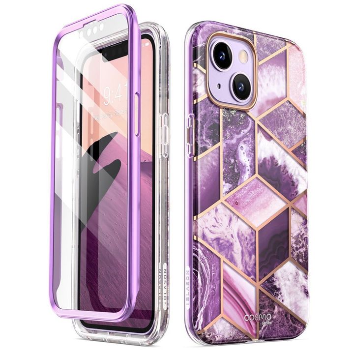 SUPCASE COSMO IPHONE 14 PLUS / 15 PLUS MARBLE PURPLE na NearMe.pl