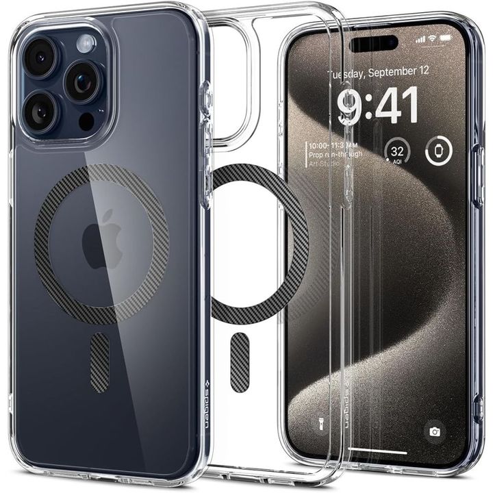 SPIGEN ULTRA HYBRID MAG MAGSAFE IPHONE 15 PRO MAX CARBON FIBER na NearMe.pl