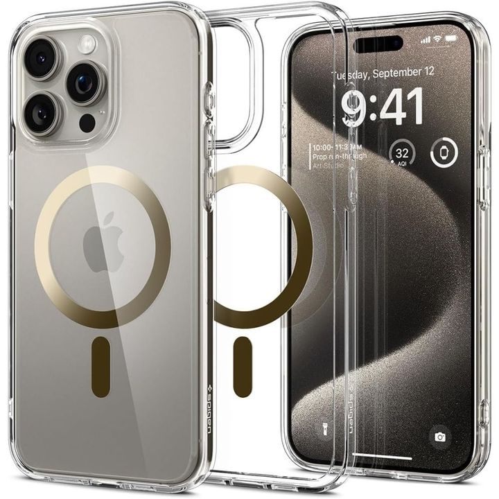 SPIGEN ULTRA HYBRID MAG MAGSAFE IPHONE 15 PRO MAX GOLD na NearMe.pl