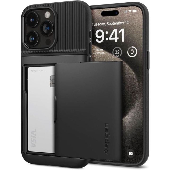 SPIGEN SLIM ARMOR CS IPHONE 15 PRO MAX BLACK na NearMe.pl