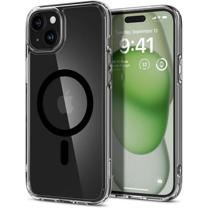 SPIGEN ULTRA HYBRID MAG MAGSAFE IPHONE 15 PLUS BLACK na NearMe.pl