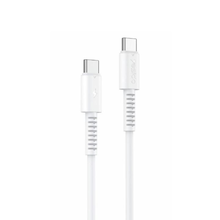 Yesido Kabel CA154 PD 60W Type-C/Type-C 1m PVC 3A, WHITE / BIAŁY na NearMe.pl